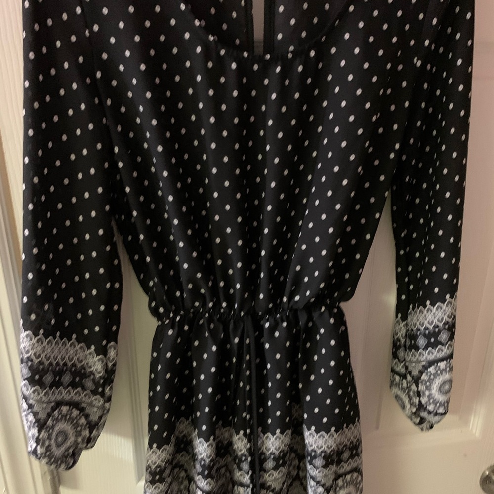 Black and white romper